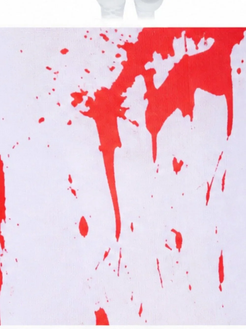 Bloody Zombie Thigh High Stockings White Red Blood Splatter Halloween NWT